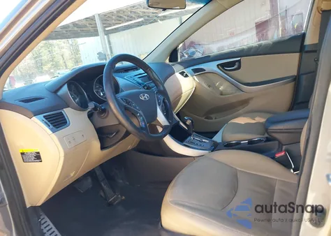 2013 Hyundai Elantra Limited z USA, uszkodzony, nr VIN 5NPDH4AEXDH281535